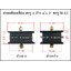 ยางแท่นเหลี่ยม สกรู 2 ข้าง 4" x 3" (สกรู M.12 x 1.25)