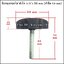 มือหมุนดอกไม้ห้าแฉก ตัวผู้ หัวโต 3/8"x 55 mm