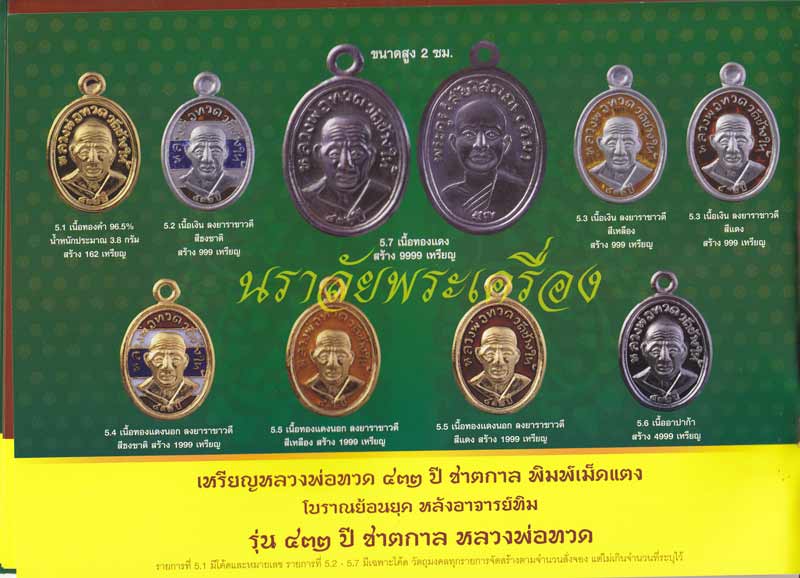 หลวงพ่อทวด รุ่น 432 ปีชาตกาล (ปลุกเสกศาลหลักเมืองปัตตานี) ปี 2557