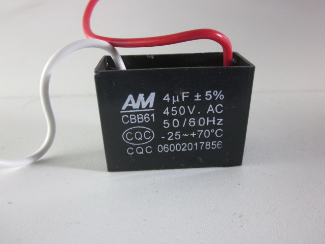 อะไหล่พัดลม cap start พดลม capacitor 450V 4UF