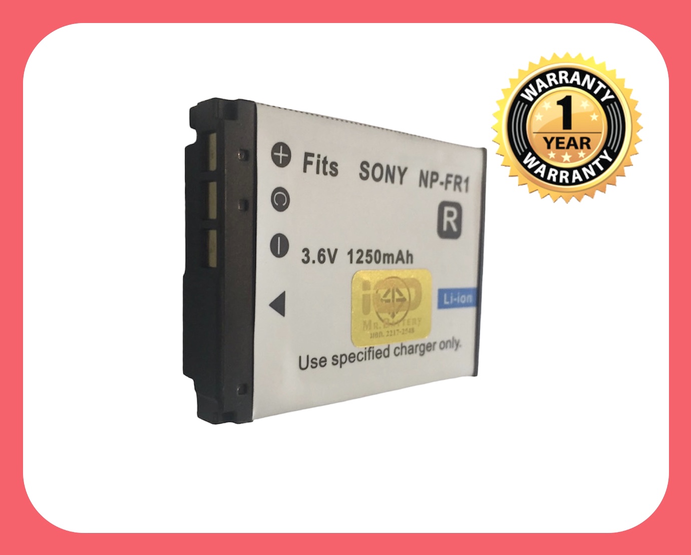แบตเตอรี่ โซนี่ NP-FR1/Sony Battery NP- FR1 แบตเตอรี่กล้อง Sony NP-FR1 NPFR1 Type R แบตโซนี่ สำหรับกล้อง Sony Cyber-shot DSC-F88 DSC-P100 DSC-P100/L DSC-T30