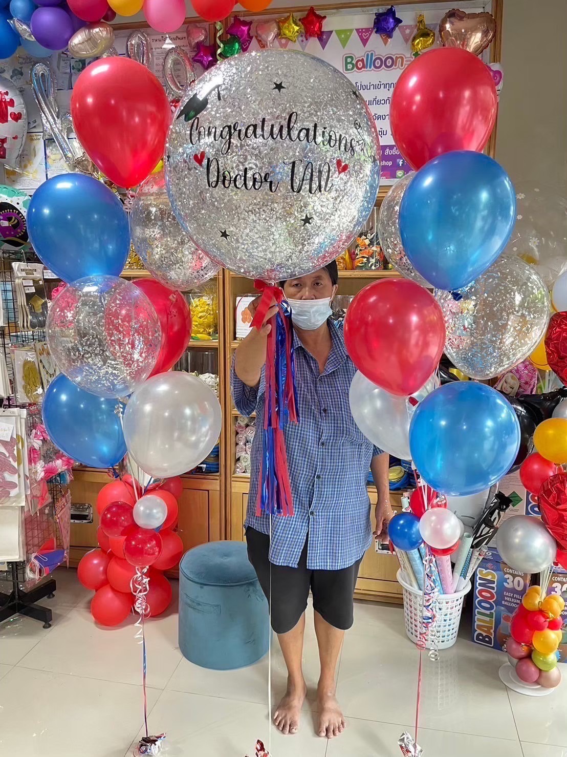 ลูกโป่งรับปริญญา,ลูกโป่งเรียนจบ
