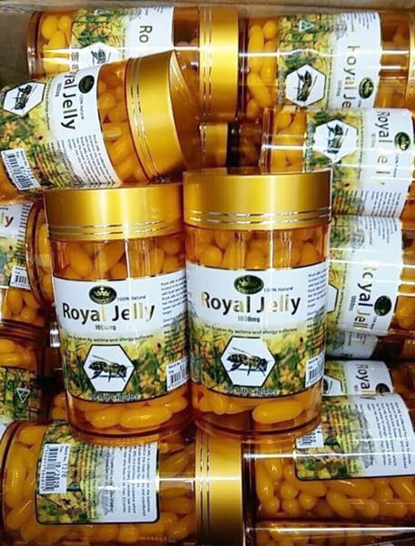 Nature's King Royal Jelly 1000mg. กระปุกเล็ก 100 แคปซูล