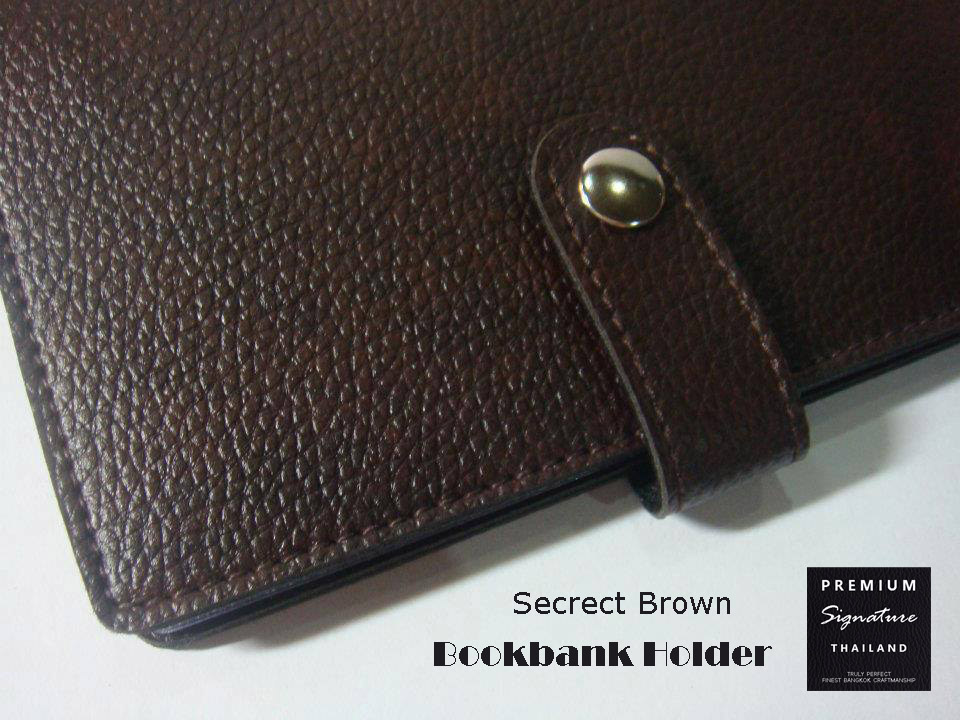 Secrect Brown(น้ำตาลเข้ม) - Bookbank Holder