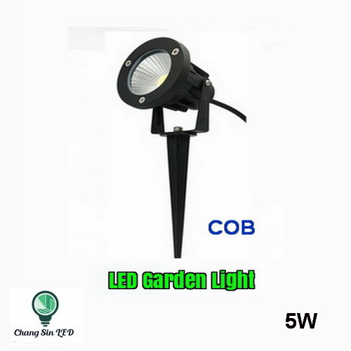 โคมไฟ LED ส่องต้นไม้ แบบปักดิน COB 5w