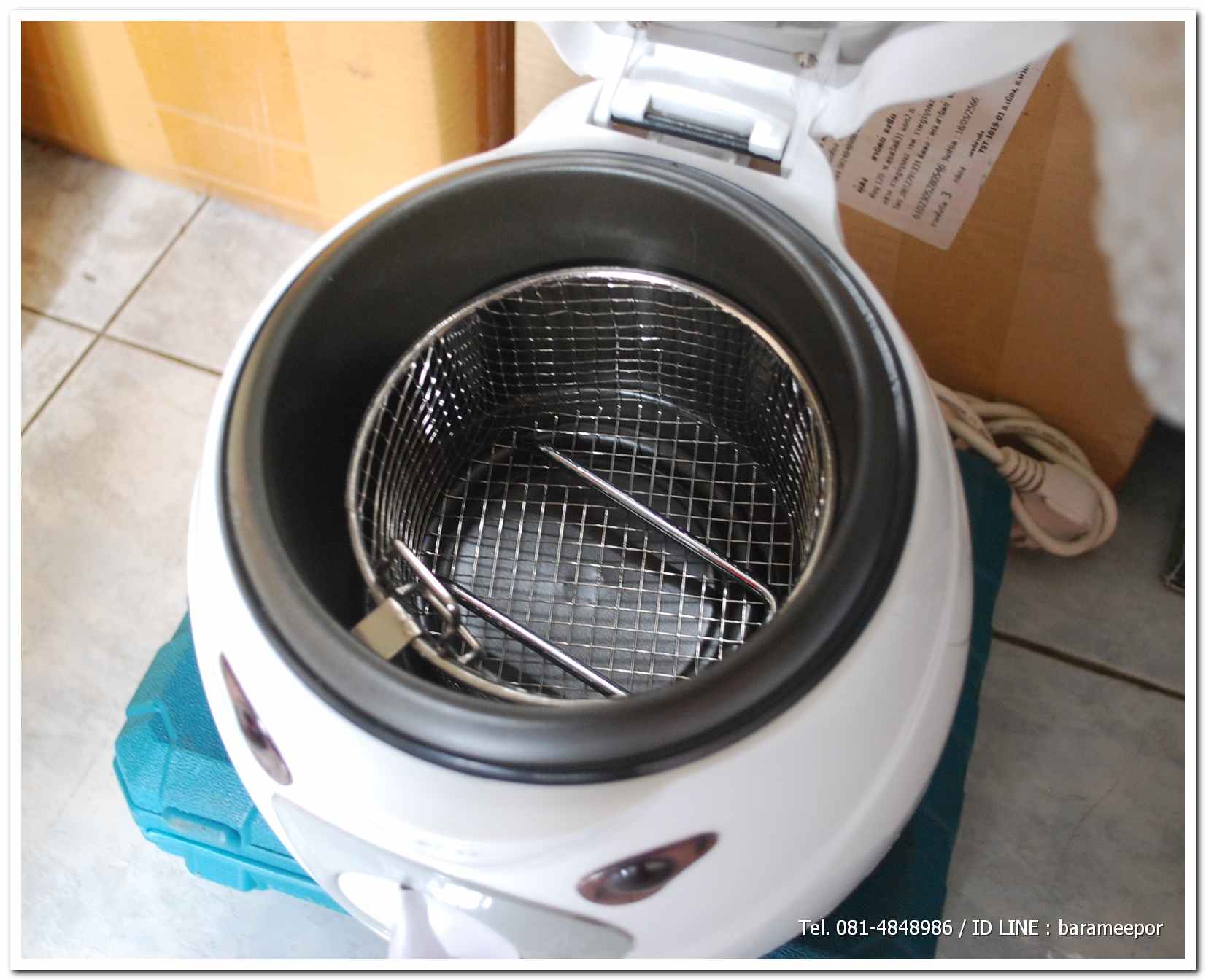 หม้อทอดไร้น้ำมัน OXYGEN ขนาด 1 ลิตร 900 W ของใหม่เก่าเก็บ สภาพดี