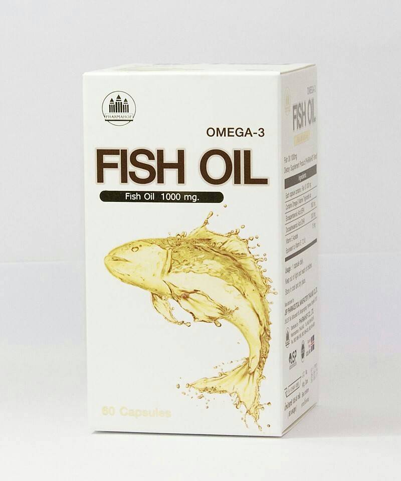 Fish oil Pharmahof 60 Capsules From LYSI, Iceland ธรรมชาติล้วนๆ Odourless ไม่มีกลิ่นคาว ไม่แต่งกลิ่น