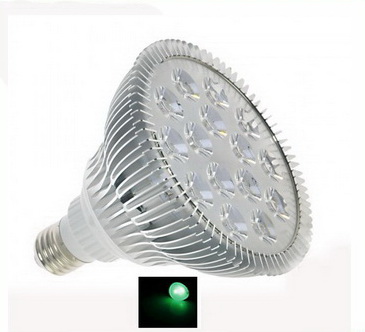 ไฟ LED E27 PAR38 Aluminium 15w แสงเขียว