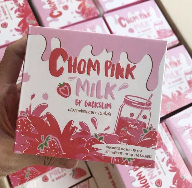 ชมพิ้งค์ ChomPink Milk นมชมพู นมผอม สินค้าใหม่จาก BackSlim