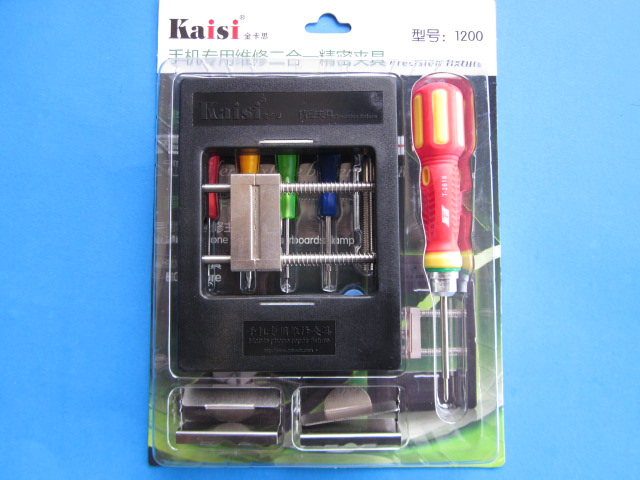 แท่นจับอุปกรณ์พร้อมชุดแกะงัดแงะ Kasi 1200