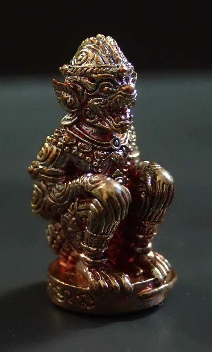 หนุมาน "รุ่นแรก" หลวงพ่อแสวง วัดลาดปลาดุก นนทบุรี ปี 2559 เนื้อมหาชนวน (กรรมการ) หมายเลข 100