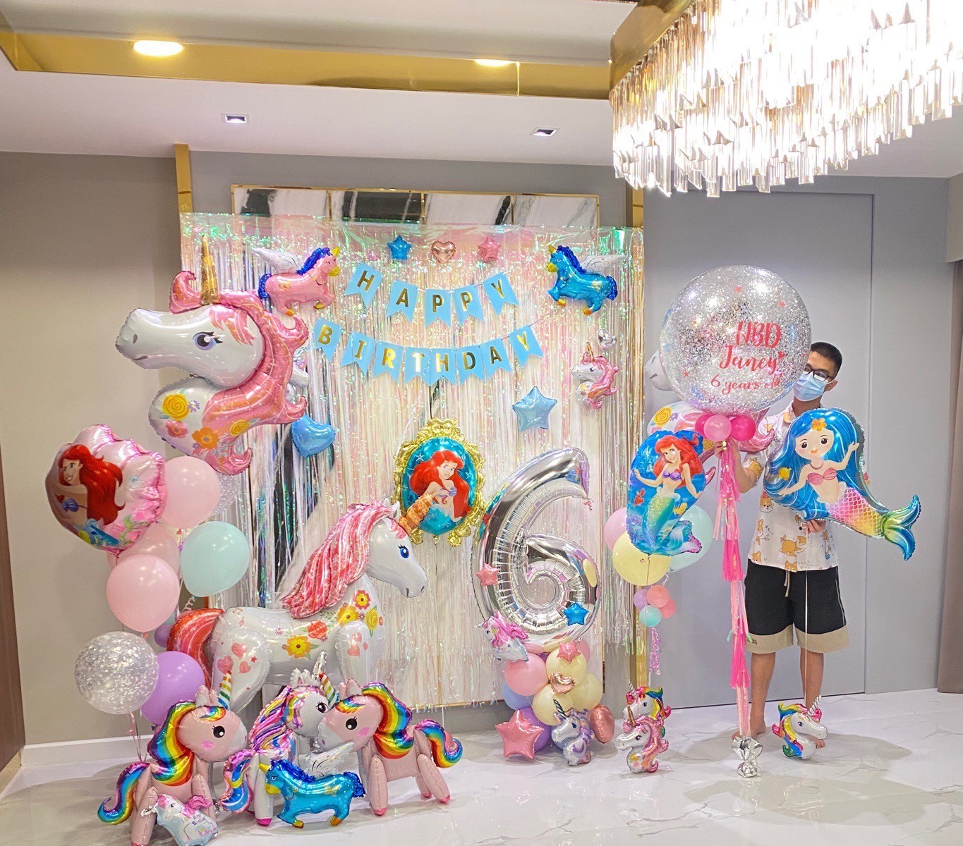 ลูกโป่งม้ายูนิคอร์น Unicorn Balloon