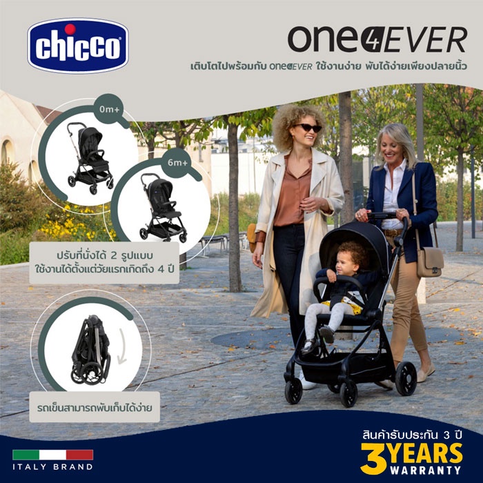 ของแท้ Chicco Trolley Me Stroller แบบ 2 in 1 รถเข็นเด็กพับเก็บง่าย เหมาะสำหรับการเดินทางกับลูกน้อยเพียงลำพัง