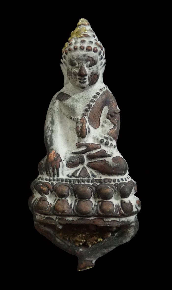 หล่อโบราณพระกริ่งอรหัง 100 ปี (รุ่นแรก) สมเด็จญาณสังวร วัดบวรนิเนศวิหาร ปี 2556 เนื้อชนวนหล่อโบราณ ไม่ตัดช่อ อุดมวลสาร