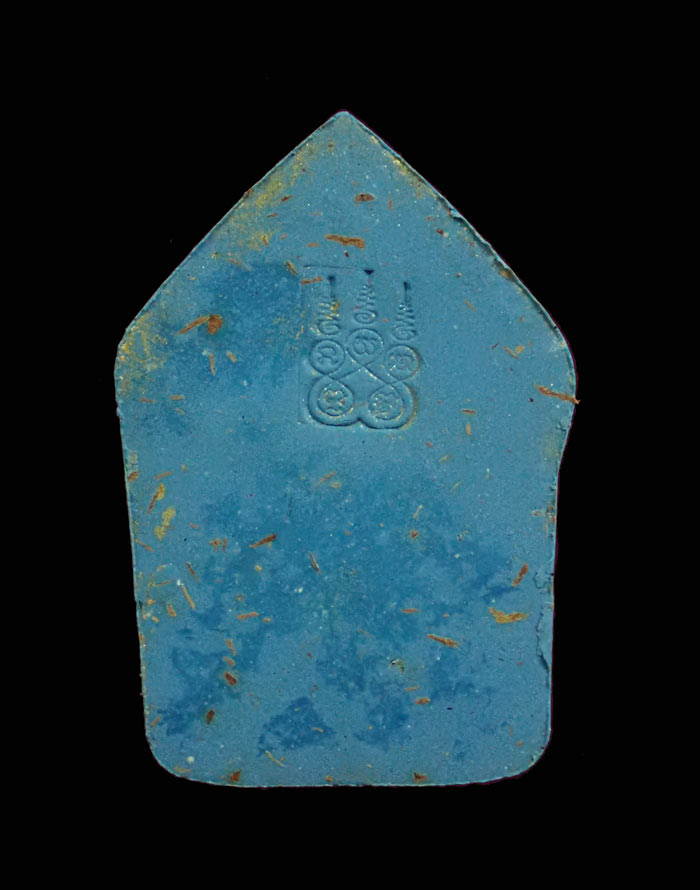 พระขุนแผนผงพรายกุมาร(รุ่นแรก) หลวงปู่พริ้ง ขันติพโล วัดซับชมพู่ จ.เพชรบูรณ์ เนื้อน้ำเงินดวงจิตวารี(ทาทอง) พร้อมกล่องเดิม