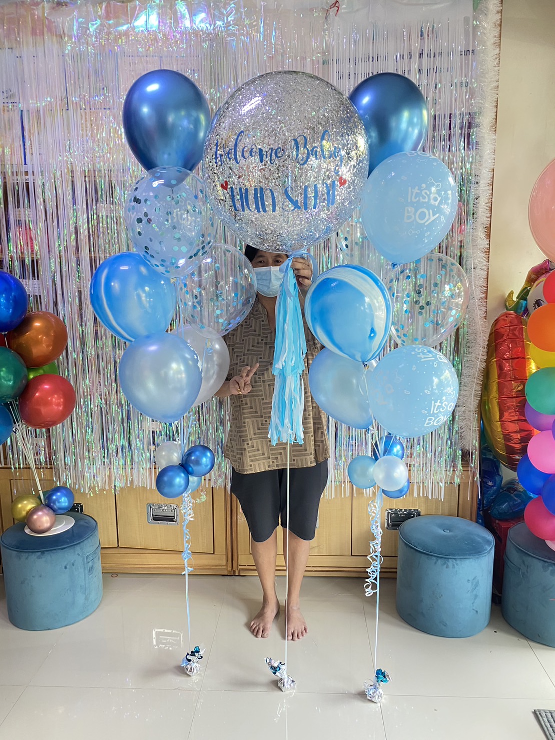 ลูกโป่งเด็กแรกเกิด New Born welcome baby
