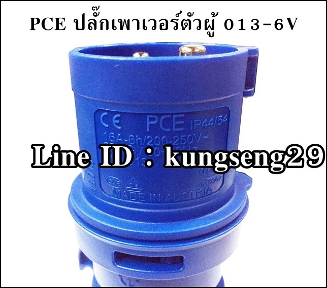 PCE เพาเวอร์ปลั๊ก ตัวผู้ รุ่น 013-6V