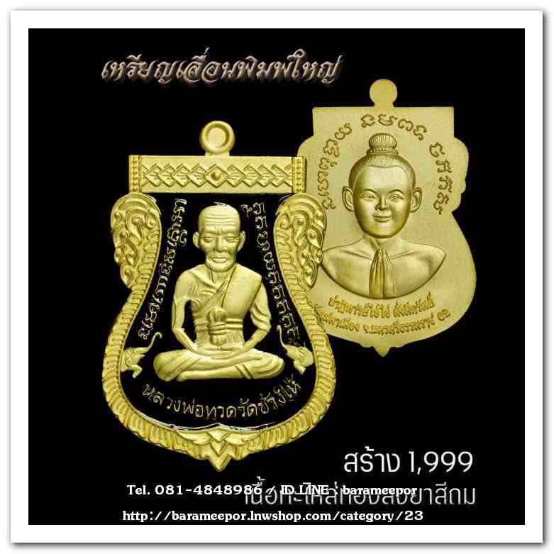 เหรียญหลวงพ่อทวด รุ่นปาฏิหาริย์ไอ้ไข่ มั่งมีทรัพย์ วัดเสมาเมือง จ.นครศรีธรรมราช มีให้เลือกหลายเนื้อ