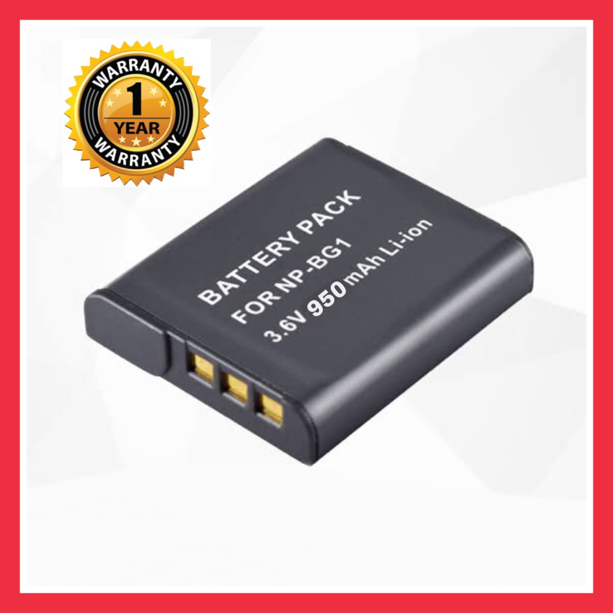 แบตเตอรี่ โซนี่ NP-BG1, NP-FG1/Sony Battery NP-BG1, NP-FG1 แบตเตอรี่กล้อง Sony NP-BG1 NP-FG1 Type G Camera Battery แบตโซนี่ สำหรับกล้อง Sony Cyber-shot รุ่น DSC-H Series - H3,H9,H90 N SeriesDSC-N1 N2