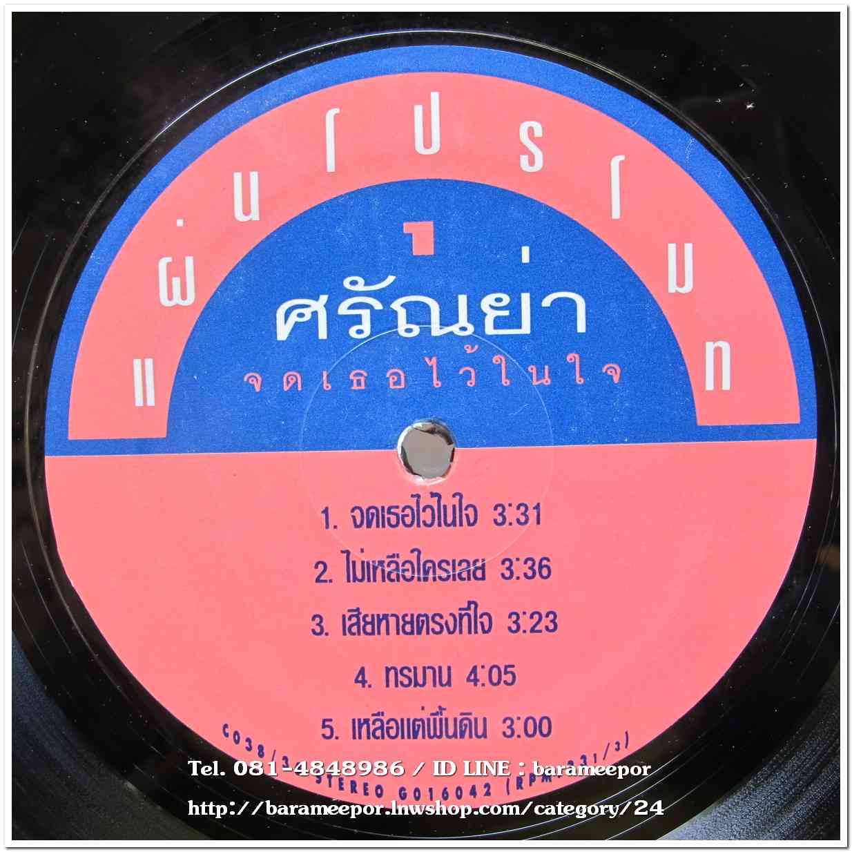 ศรัญญา ส่งเสริมสวัสดิ์ ชุด จดเธอไว้ในใจ
