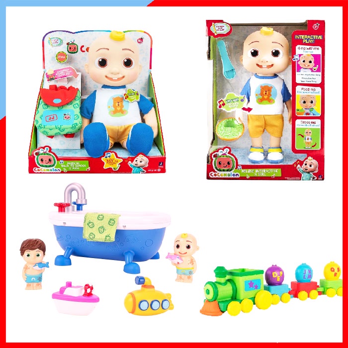 ของแท้ 💙 ทักแชทลดเพิ่ม💙 ของเล่น Cocomelon Deluxe JJ Doll ตุ๊กตาผ้า มีเสียง Musical JJ รถไฟ Train โคโค่เมลอน