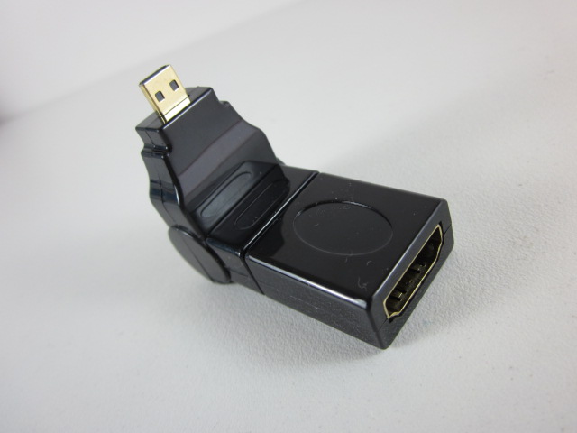 Micro Hdmi Male to HDMI Female ปรับเปลี่ยนทิศทางได้