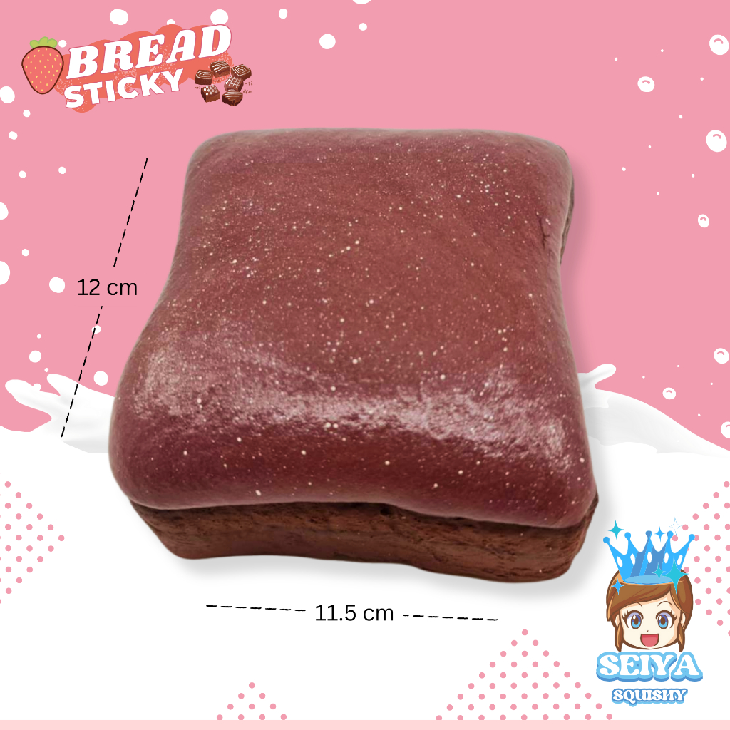CB0792-ch85 (ส่งจาก กทม ) สกุชชี่ขนมปังหนึบหนับ STICKY BREAD นิ่มสโลว์ สกุชชี่แท้ สกุชี่ หน้าหนึบ แผ่นหน้า ซุปเปอร์ สโลว์
