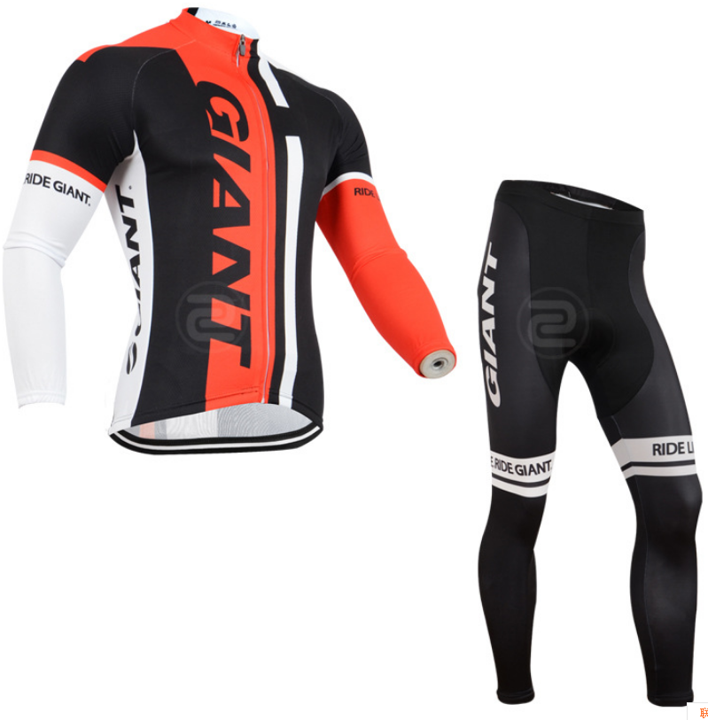 ชุดปั่นจักรยาน แขนยาว Giant เสื้อปั่นจักรยาน และ กางเกงปั่นจักรยาน