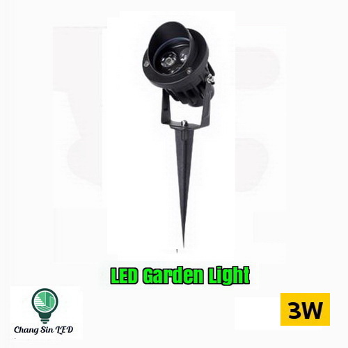 โคมไฟ LED ส่องต้นไม้ แบบปักดิน 3w