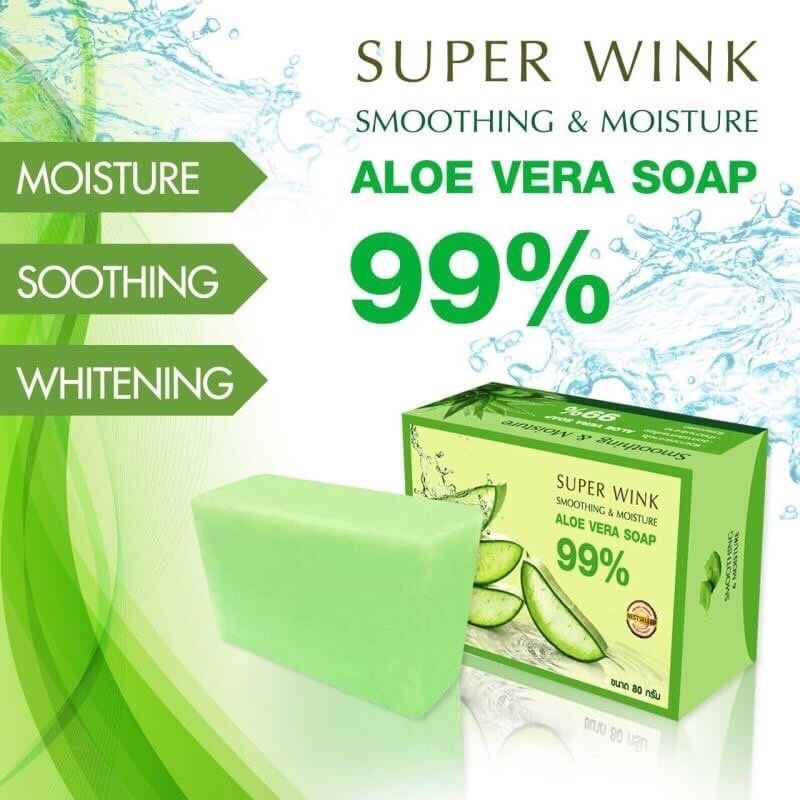 สบู่ว่านหางจระเข้ Soothing & Moisture ALOE VERA 99% Soothing Soap