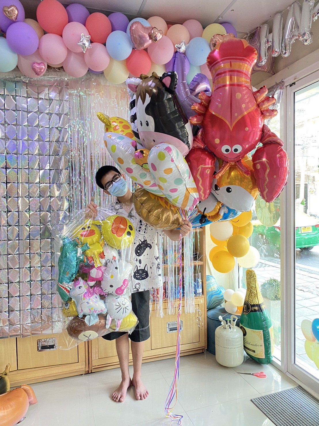 ลูกโป่งปลาโลมา ลูกโป่งสัตว์ทะเล