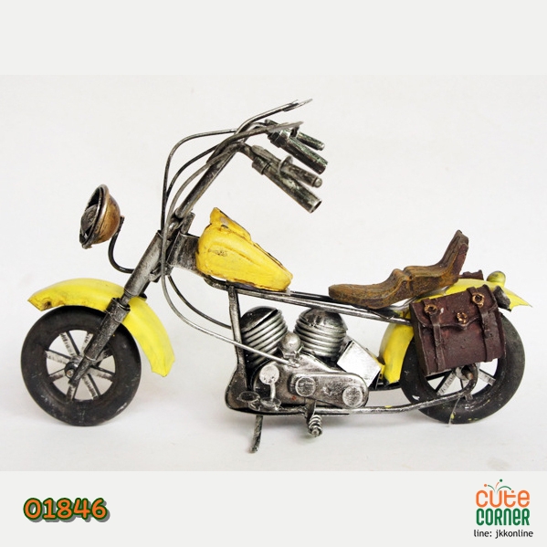 โมเดลรถมอเตอร์ไซค์ M241-Yellow ฟรีค่าส่ง