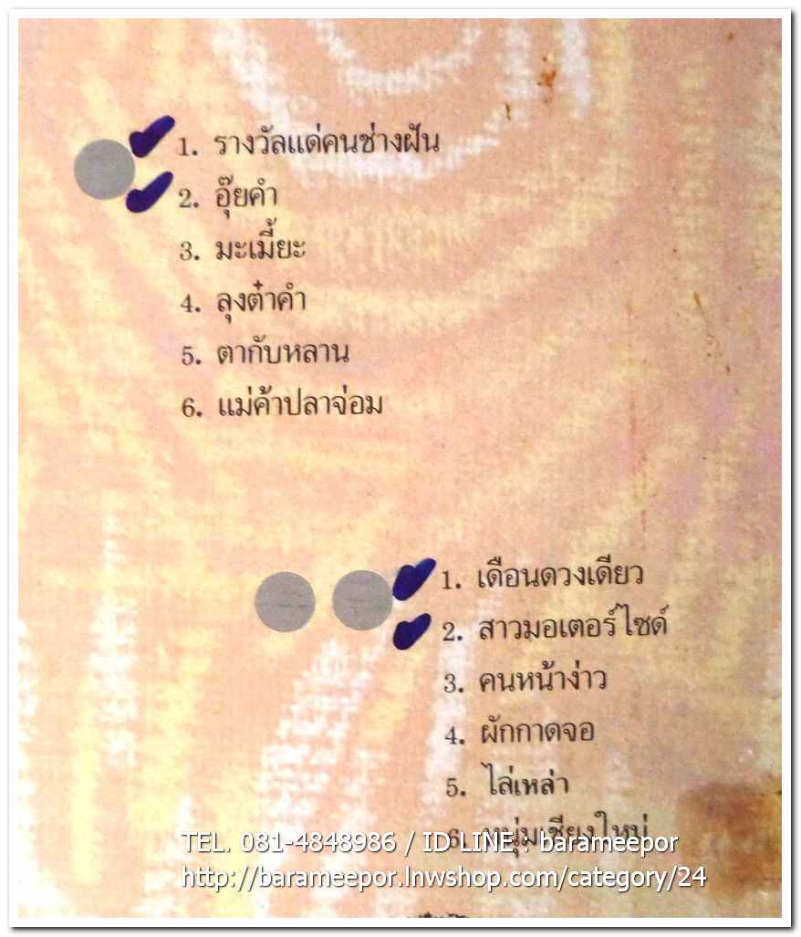 จรัล มโนเพ็ชร อัลบั้มชุดที่ 7 ตำนานโฟล์ค(พ.ศ. 2529)