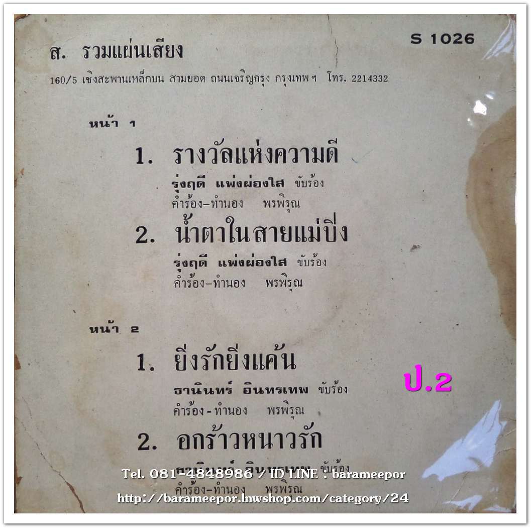 รุ่งฤดี ชุด รางวัลแห่งความดี ธานินท์ ชุดยิ่งรักยิ่งแค้น..1