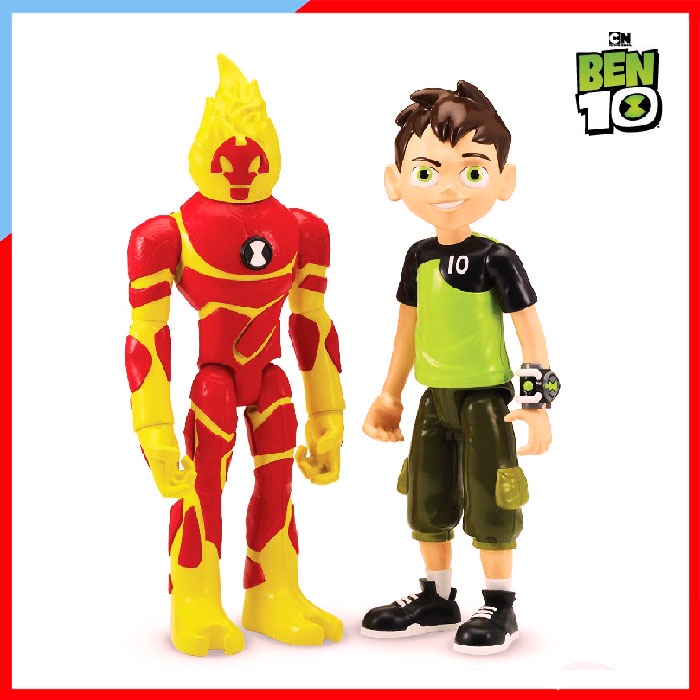 ของแท้ (ทักแชทลด 75฿) ของเล่น Ben 10 ของเล่นเบนเทน ฟิกเกอร์ ของสะสม 11 Xl Giant Figures Ben Tennyson & Heatblast ของเล่น