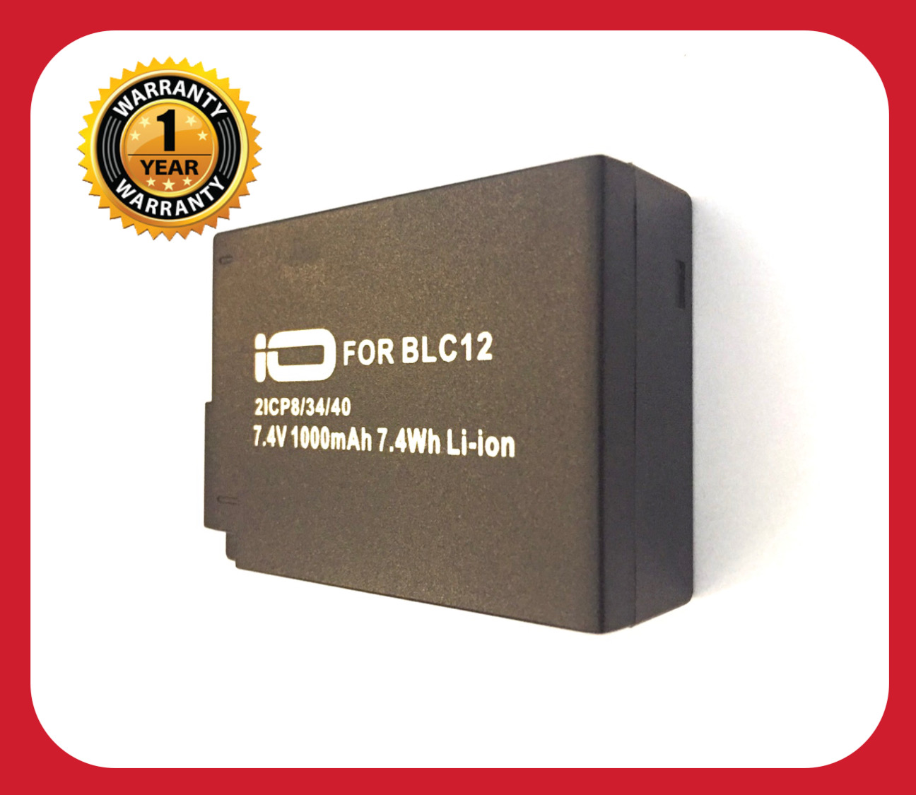 แบตเตอรี่ พานาโซนิค BLC12/Panasonic Battery DMW BLC12 แบตเตอรี่กล้อง Panasonic DMW-BLC12 DMW-BLC12E DMW-BLC12GK DMW-BLC12PP แบตพานาโซนิค สำหรับกล้อง Panasonic LUMIX G5 G6 GH2 DMC-FZ200