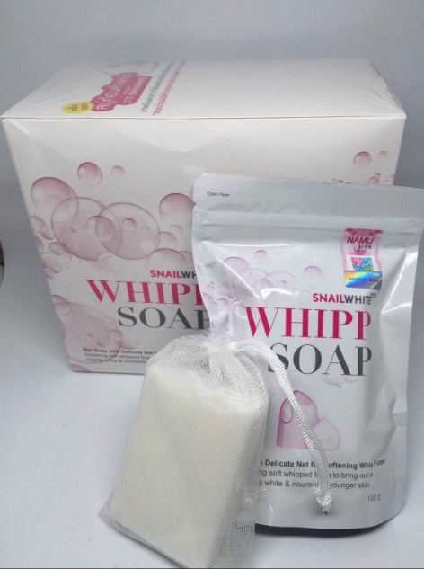 Snail White Whipp Soap by Namu Life 100 g. สเนล ไวท์ วิปป์ โซพ สบู่วิปโฟมหอยทาก