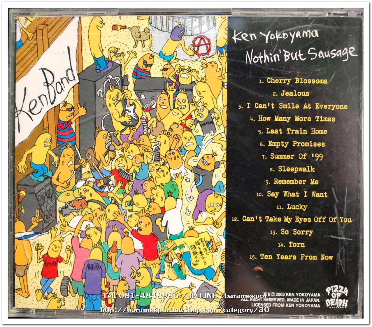 ซีดี.นักร้องญี่ปุ่น KEN YOKOYAMA Nothing ' But Sausage สภาพสวย