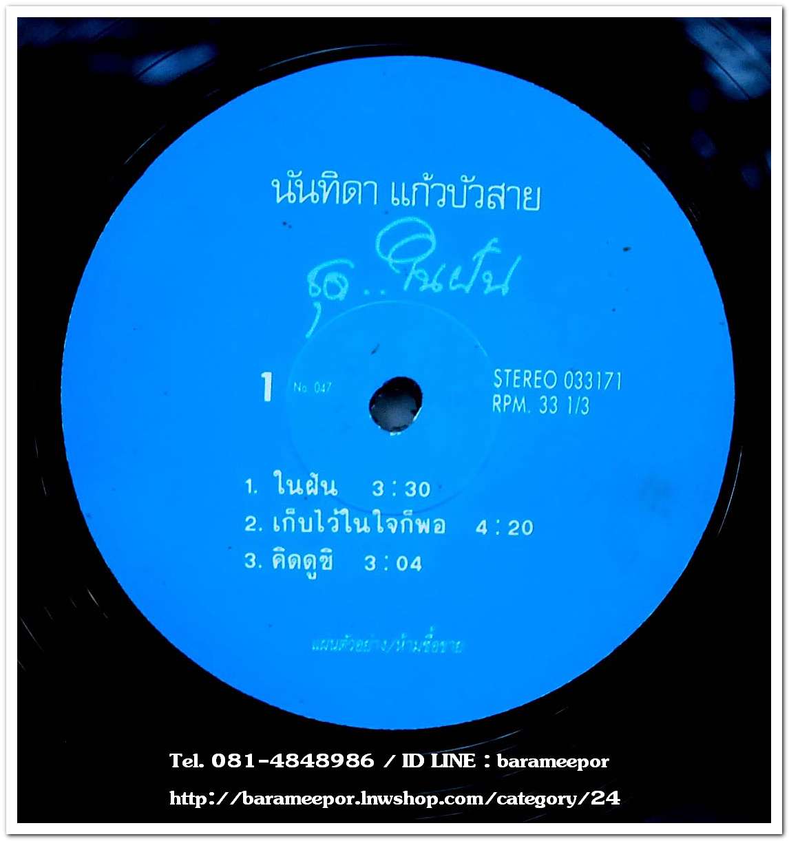 นันทิดา แก้วบัวสาย ชุด ในฝัน มี 5 เพลง