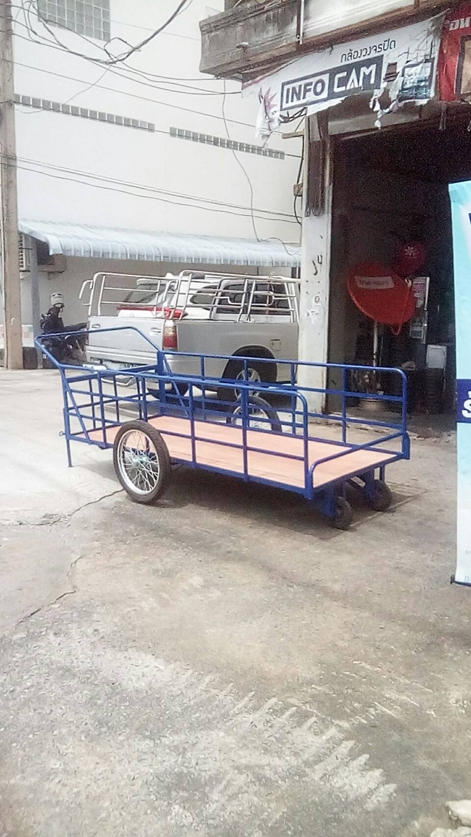 รถเข็นของอเนกประสงค์ ขนาดใหญ่(พิเศษ) ก.100×ย.240×ส.60ซม.