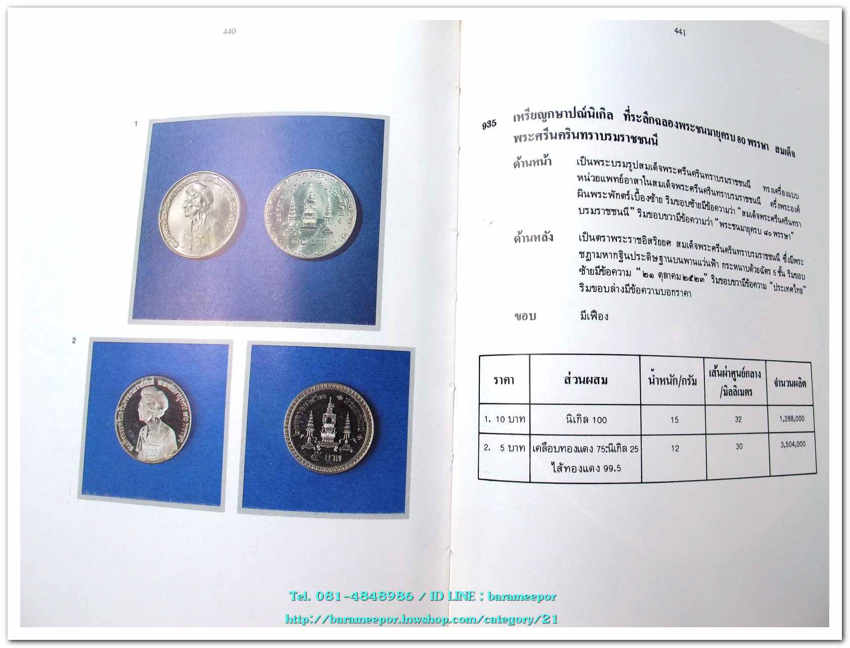 หนังสือ เหรียญกษาปณ์ เหรียญที่ระลึก กรุงรัตนโกสินทร์ พ.ศ.๒๓๒๕-๒๕๒๕ โดย: กรมธนารักษ์ กระทรวงการคลัง