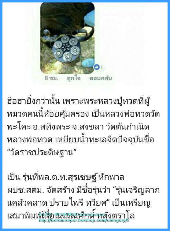 เหรียญหลวงพ่อทวด รุ่น"เจริญลาภ แคล้วคลาด ปราบไพรี ทวียศ"วัดพะโค๊ะ เนื้อทองแดงรมดำ..3