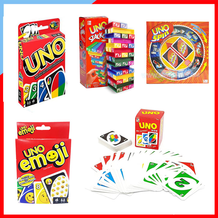 BO075 UNO Card Game เกมส์ไพ่ การ์ด อูโน่ UNO / Emoji Uno /UNO MINI / UNO STACKO / UNO SPIN เล่นสนุกในครอบครัว SEIYASHOP