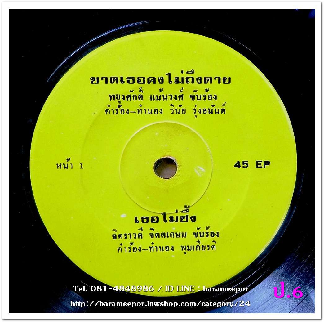 พยุงศักดิ์ แม้นวงค์ ชุด ขาดเธอคงไม่ตาย + จิตราวดี จิตเกษม เธอไม่ซึ้ง