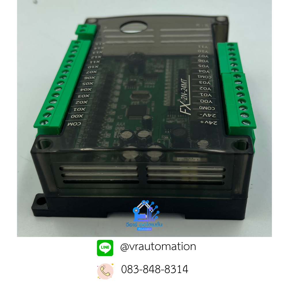 FX2N-24MT บอร์ดควบคุม PLC พร้อมช่องสัญญาณ I/O 24 ช่อง