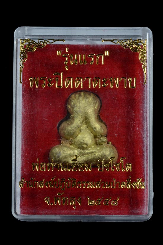 พระปิดตาพิมพ์ตะพาบ รุ่นแรก พ่อท่านเอื้อม สำrนักสงฆ์สวนป่าตลิ่งชัน