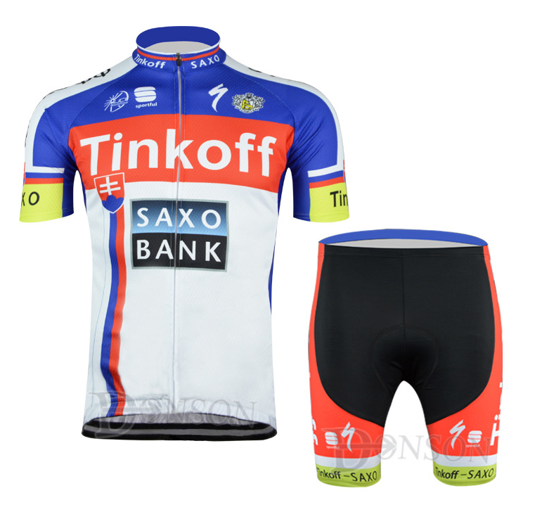 ชุดปั่นจักรยาน Tinkoff 2015 เสื้อปั่นจักรยาน และ กางเกงปั่นจักรยาน