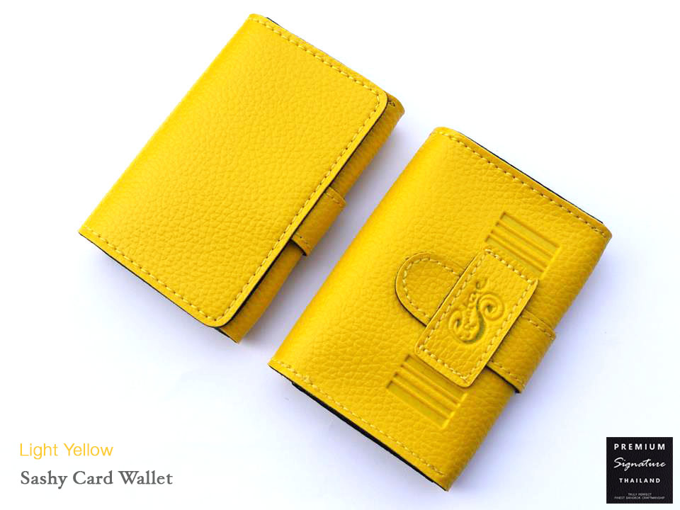 Light Yellow(เหลือง) - Sashy Card Wallet