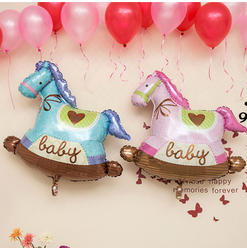 ลูกโป่งม้าโยก Unicorn Pony balloons