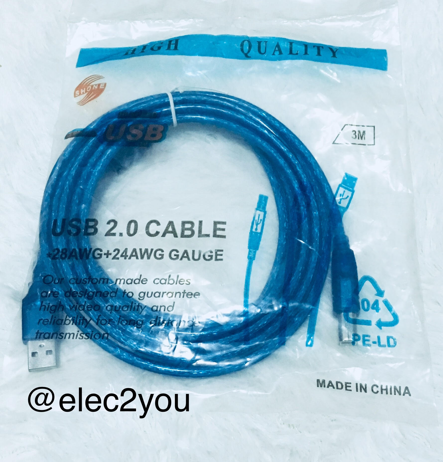 สาย USB Printer สำหรับ PLC , HMI